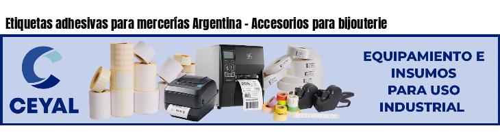 Etiquetas adhesivas para mercerías Argentina - Accesorios para bijouterie