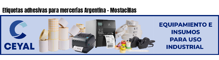 Etiquetas adhesivas para mercerías Argentina - Mostacillas