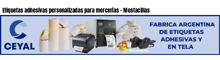 Etiquetas adhesivas personalizadas para mercerías - Mostacillas
