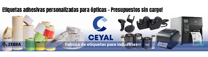 Etiquetas adhesivas personalizadas para ópticas - Presupuestos sin cargo!