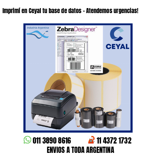 Imprimí en Ceyal tu base de datos – Atendemos urgencias!