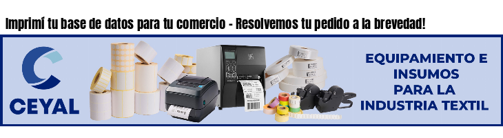 Imprimí tu base de datos para tu comercio - Resolvemos tu pedido a la brevedad!