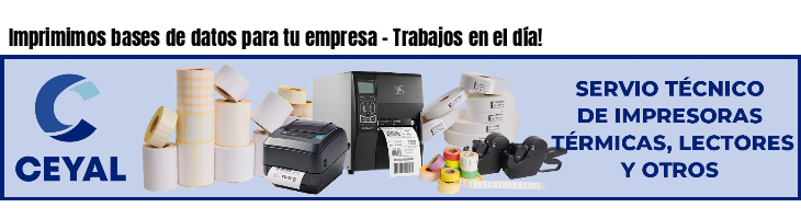 Imprimimos bases de datos para tu empresa - Trabajos en el día!