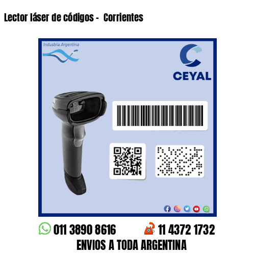 Lector láser de códigos –  Corrientes