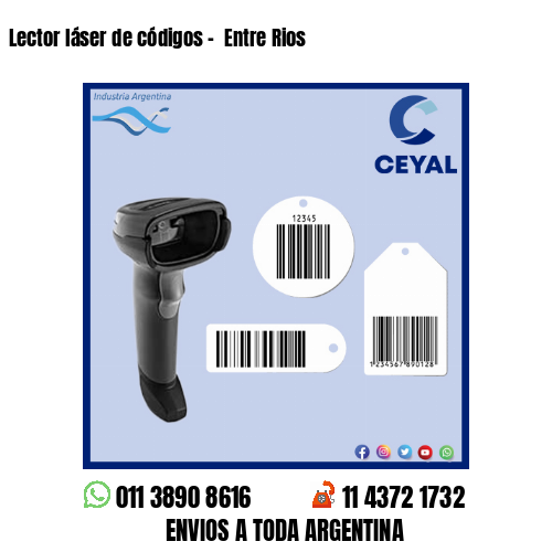 Lector láser de códigos –  Entre Rios