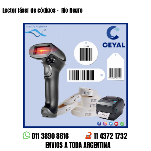 Lector láser de códigos –  Rio Negro