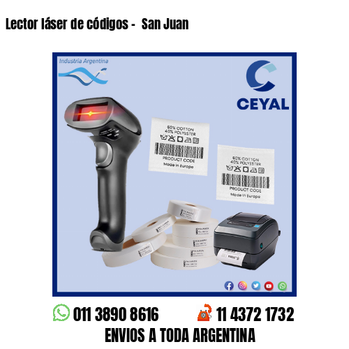 Lector láser de códigos –  San Juan