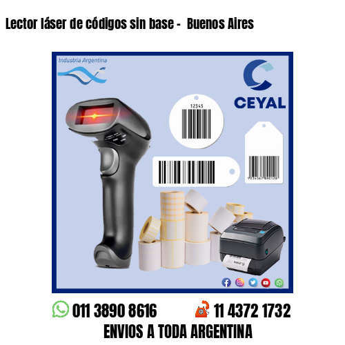 Lector láser de códigos sin base –  Buenos Aires