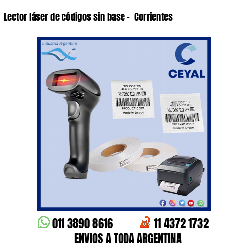 Lector láser de códigos sin base –  Corrientes
