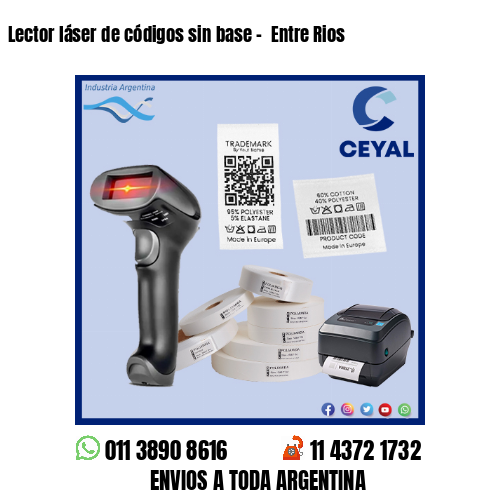 Lector láser de códigos sin base –  Entre Rios