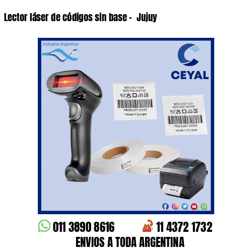 Lector láser de códigos sin base –  Jujuy