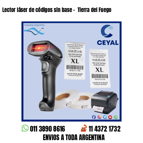Lector láser de códigos sin base –  Tierra del Fuego