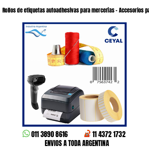 Rollos de etiquetas autoadhesivas para mercerías – Accesorios para bijouterie