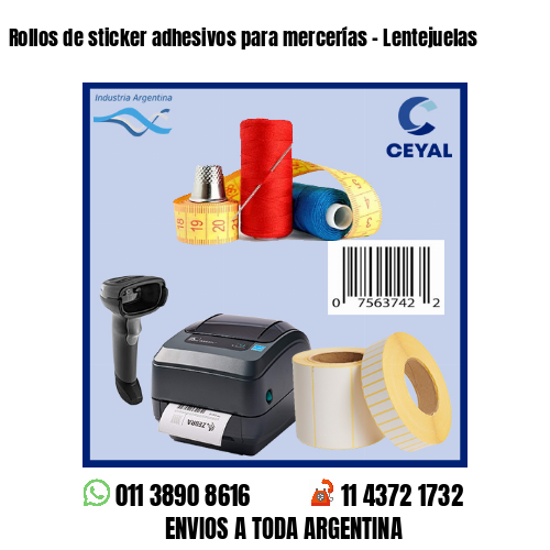 Rollos de sticker adhesivos para mercerías – Lentejuelas