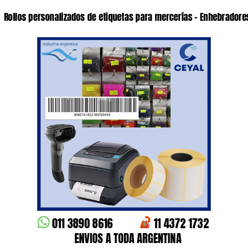 Rollos personalizados de etiquetas para mercerías – Enhebradores
