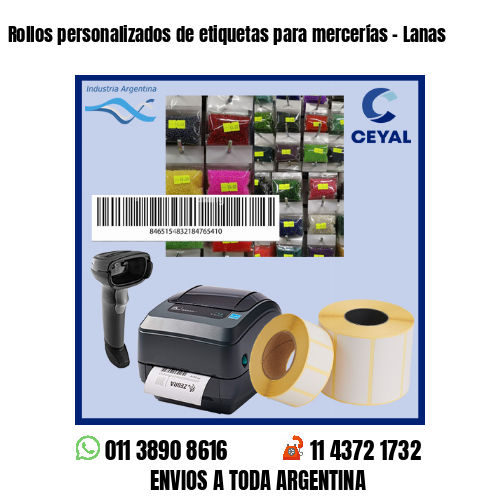 Rollos personalizados de etiquetas para mercerías – Lanas