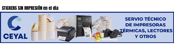 STICKERS SIN IMPRESIÓN en el dia