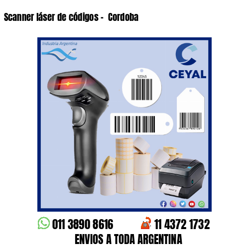Scanner láser de códigos –  Cordoba