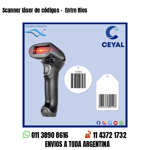 Scanner láser de códigos –  Entre Rios