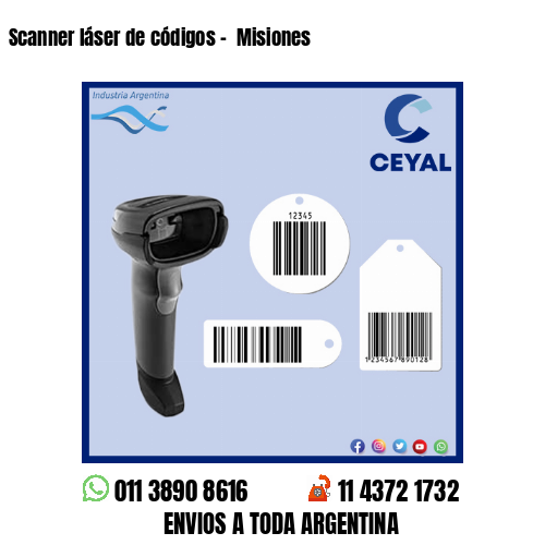 Scanner láser de códigos –  Misiones