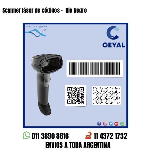 Scanner láser de códigos –  Rio Negro
