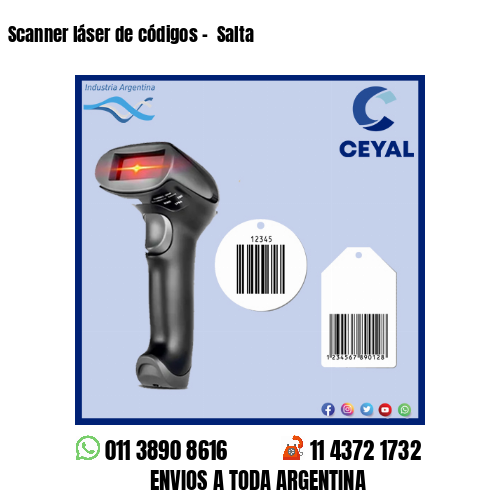 Scanner láser de códigos –  Salta