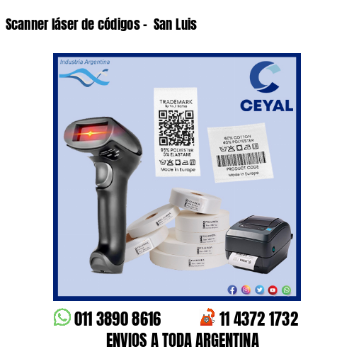 Scanner láser de códigos –  San Luis