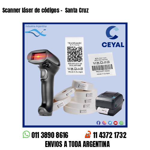 Scanner láser de códigos –  Santa Cruz
