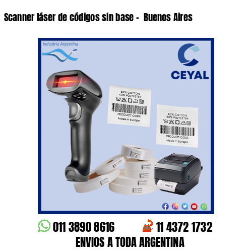 Scanner láser de códigos sin base –  Buenos Aires