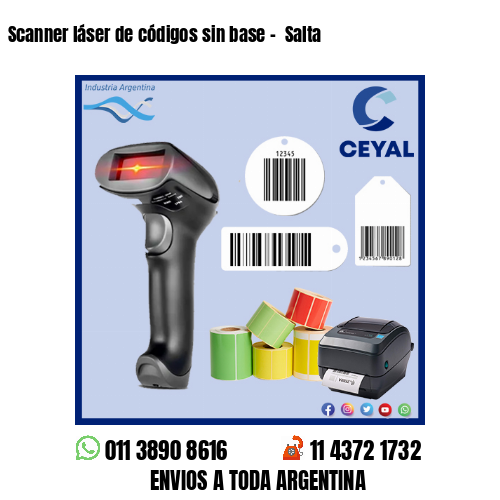 Scanner láser de códigos sin base –  Salta