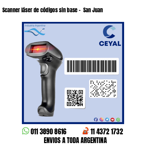 Scanner láser de códigos sin base –  San Juan