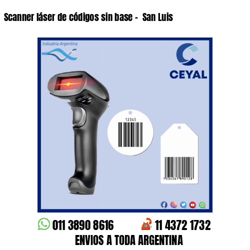 Scanner láser de códigos sin base –  San Luis