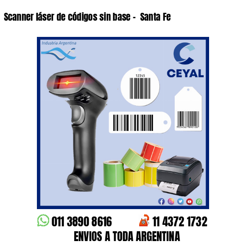 Scanner láser de códigos sin base –  Santa Fe