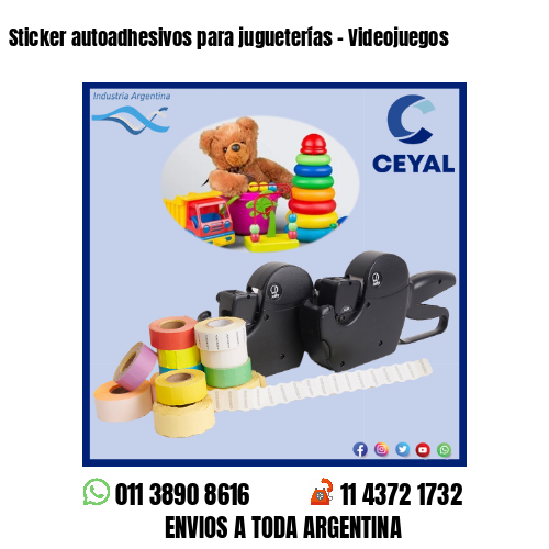 Sticker autoadhesivos para jugueterías – Videojuegos