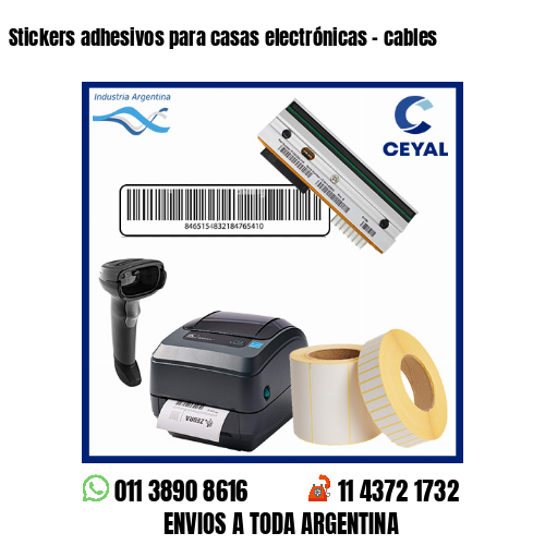 Stickers adhesivos para casas electrónicas – cables