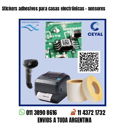 Stickers adhesivos para casas electrónicas – sensores