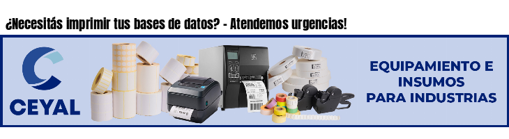 ¿Necesitás imprimir tus bases de datos? - Atendemos urgencias!