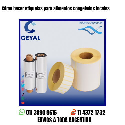 Cómo hacer etiquetas para alimentos congelados locales