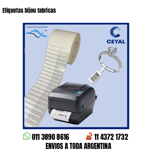 Etiquetas bijou fabricas