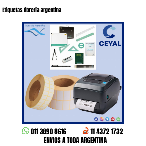 Etiquetas librería argentina