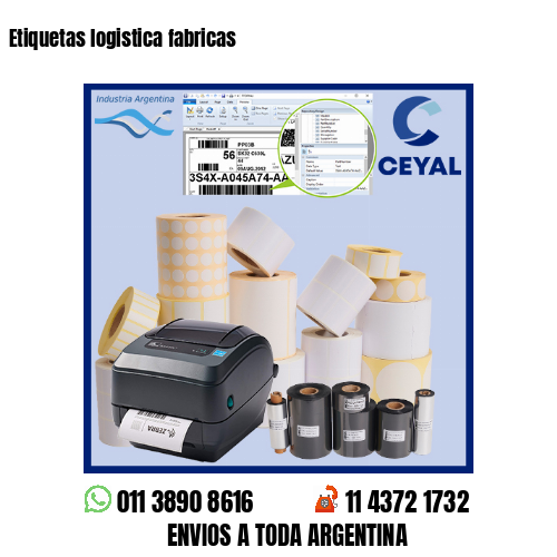 Etiquetas logistica fabricas