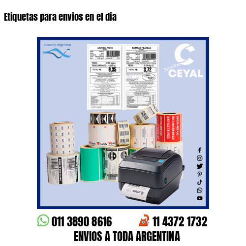 Etiquetas para envios en el dia