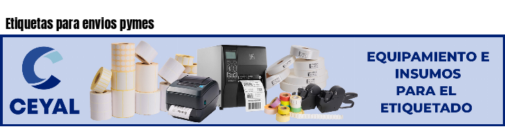 Etiquetas para envios pymes