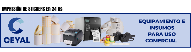 IMPRESIÓN DE STICKERS En 24 hs