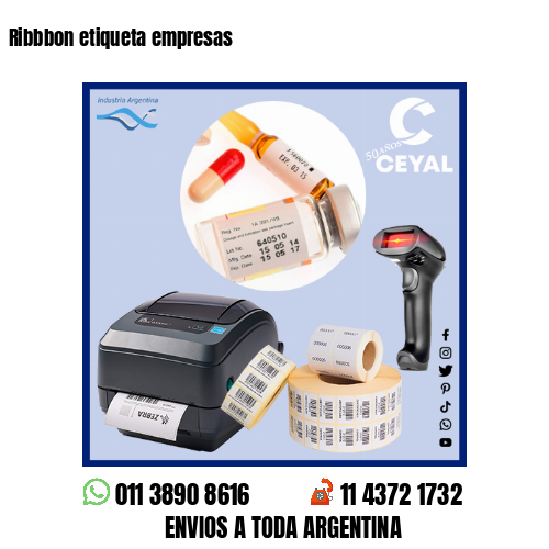 Ribbbon etiqueta empresas