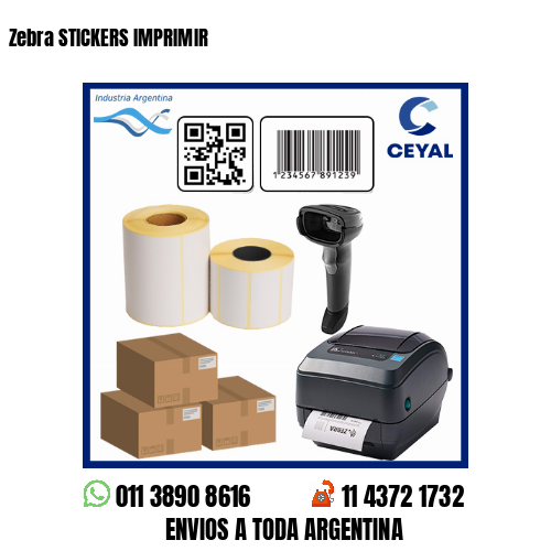 Zebra STICKERS IMPRIMIR