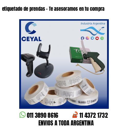 etiquetado de prendas – Te asesoramos en tu compra