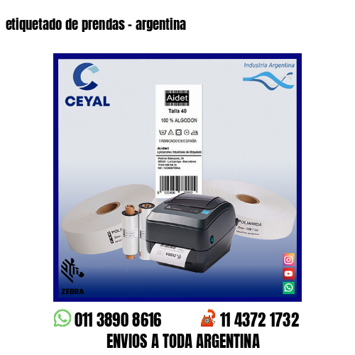 etiquetado de prendas – argentina