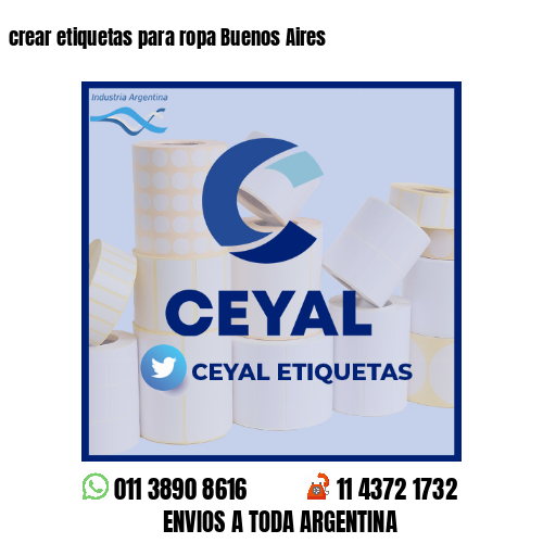 crear etiquetas para ropa Buenos Aires