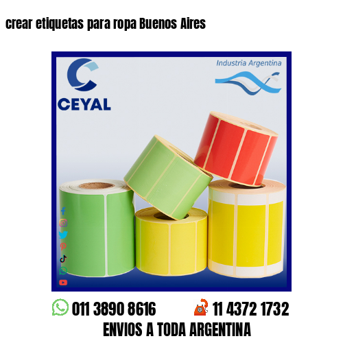 crear etiquetas para ropa Buenos Aires